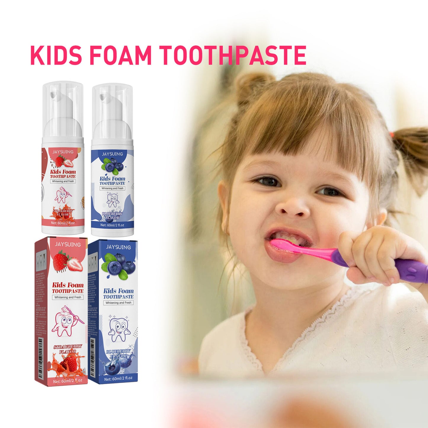 WHITIQ™ Kids Foam Toothpaste