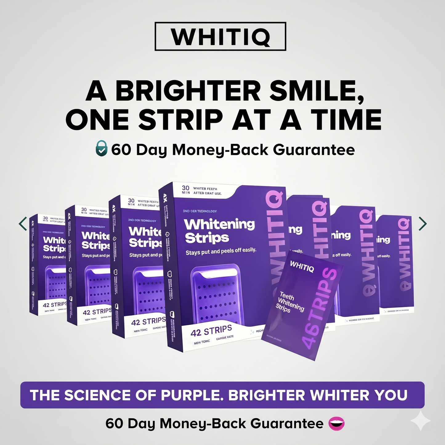 WHITIQ™ Purple Whitening Strips